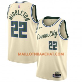 Maillot NBA Milwaukee Bucks Khris Middleton 22 Nike 2019-20 City Edition Swingman - Homme